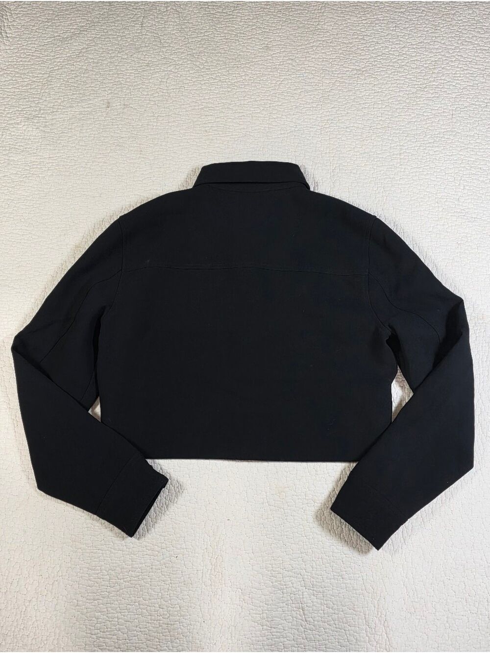 Aritzia Wilfred Black Little Cropped Jacket with Chest Pockets - Picture 7 of 16